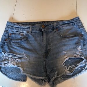 Hi-Rise Festival American Eagle Ripped Shorts
